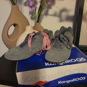 KangaROOS 22Vulcan Sneakers - Size 8 (Lightly Worn) + Extra Pink Laces